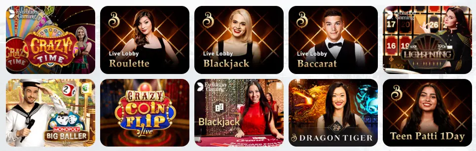 Giochi da casinò live 20Bets Casino
